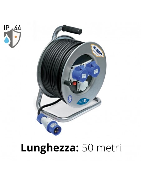 AVVOLGICAVO METAL 50 MT. 3x2,5 HO7RN-F 2PR.BLU+SCK