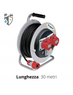 AVVOLGICAVO 30 MT. 4x2,5 2PRESE CEE ROSSE+DISGIUN