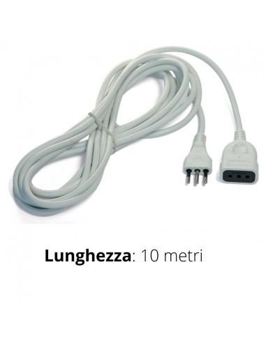 PROLUNGA LINEARE 10 MT. 3x1 SPINA+PRESA SCHUKO