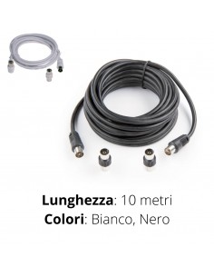 PROLUNGA ANTENNA  10MT . SPINA+PRESA 9,5mm  75ohm