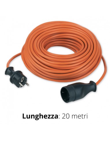 PROLUNGA RASAERBA 20MT. 3x1,5 SPINA+PRESA SCHUKO