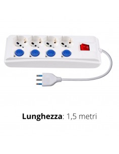 MULTIPRESA 4 UNIV.+INT. GEN.+INT. X PRESA+PROTEZIO