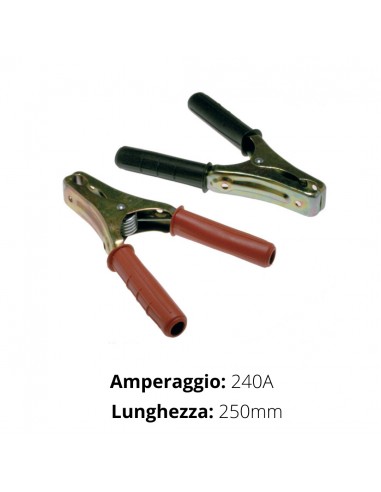 PINZA 240 AMPERE       ROSSA