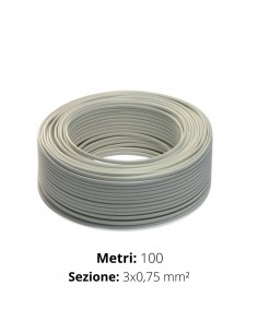 CAVO TONDO 3x0,75  H05VV-F IMQ BIANCO