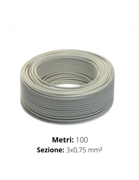 CAVO TONDO 3x0,75  H05VV-F IMQ BIANCO
