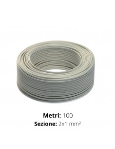 CAVO TONDO 2x1  H05VV-F  IMQ  BIANCO