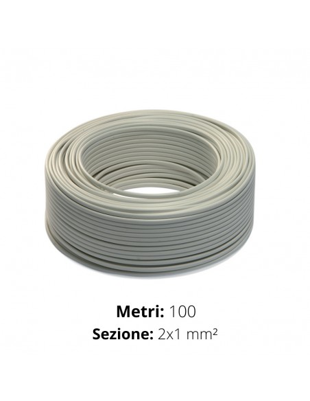 CAVO TONDO 2x1  H05VV-F  IMQ  BIANCO