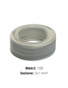 CAVO TONDO 3x1  H05VV-F  IMQ  BIANCO