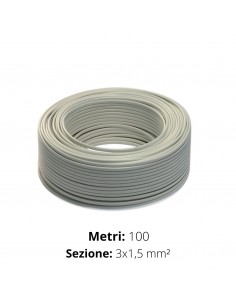 CAVO TONDO 3x1,5  H05VV-F  IMQ  BIANCO