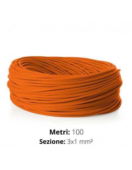 CAVO TONDO FLEX 3x1  FFROR  IMQ  ARANCIO