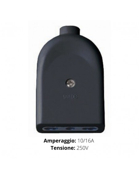PRESA BIPASSO 10/16A  2P+T 250V NERA