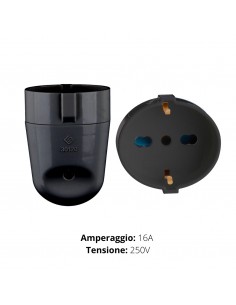 PRESA SCHUKO 2P+T 10/16A 250V  NERA