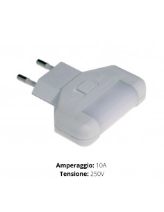 PUNTO LUCE NOTTE LED CON MICRO-INTERRUTTORE