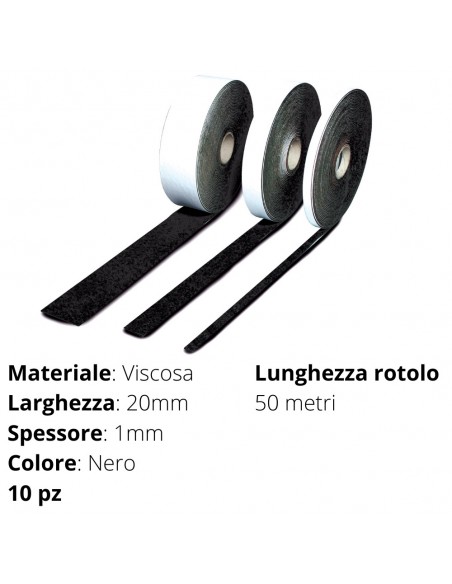 PANNO  CLX   H  20mm    SP. 1mm   NERO
