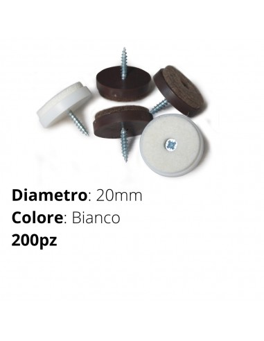 FELTRINO 20MM VITE BIANCO