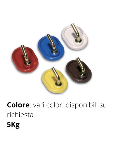 GANCIO ADESIVO OVALE NUOVO PICCOLO