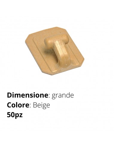 GANCIO ADESIVO ROBER GRANDE BEIGE