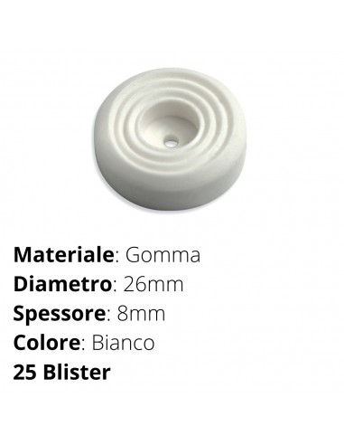 SOTTOSEDIE 26MM PIATTO 16 PZ  BIANCO