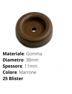 SOTTOSEDIE 38MM 4 PZ  MARRONE