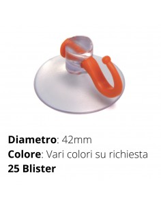 VENTOSA TRANSPARENTE  PIOLO CM 5   PZ . 4