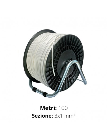 CAVO TONDO 3x1  H05VV-F  IMQ  BIANCO IN BOBINA