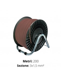 CAVO TONDO ANTIFIAMMA 3x1,5 FS18OR1 MARRONE BOBINA