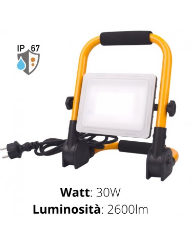 PROIETTORE DA CANTIERE LED 30W