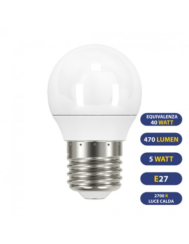 SFERA LED 470LUMEN 5.0W E27 2700K