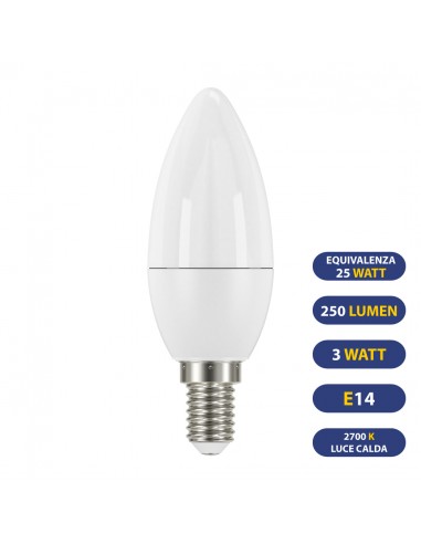 OLIVA LED 250LUMEN 3.0W E14 2700K