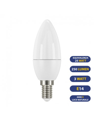 OLIVA LED 250LUMEN 3.3W E14 4000K