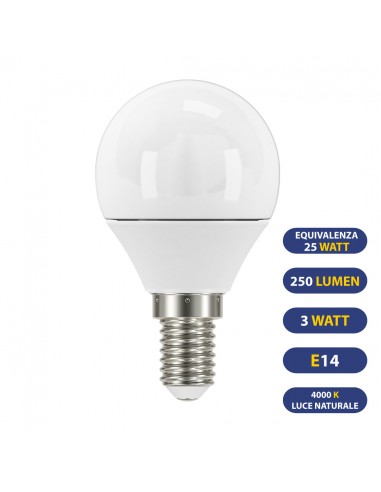 SFERA LED 250LUMEN 3.3W E14 4000K