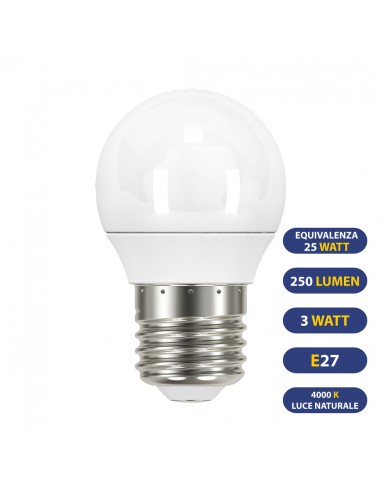 SFERA LED 250LUMEN 3.3W E27 4000K